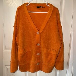 Urban Outfitters Orange Women's Oversized Sweater Cardigan